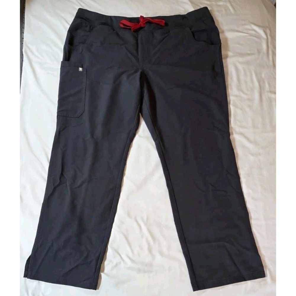 Figs Scrub Pants Kade Cargo Technical Collection T21004 Women's 2XL Dark Gray